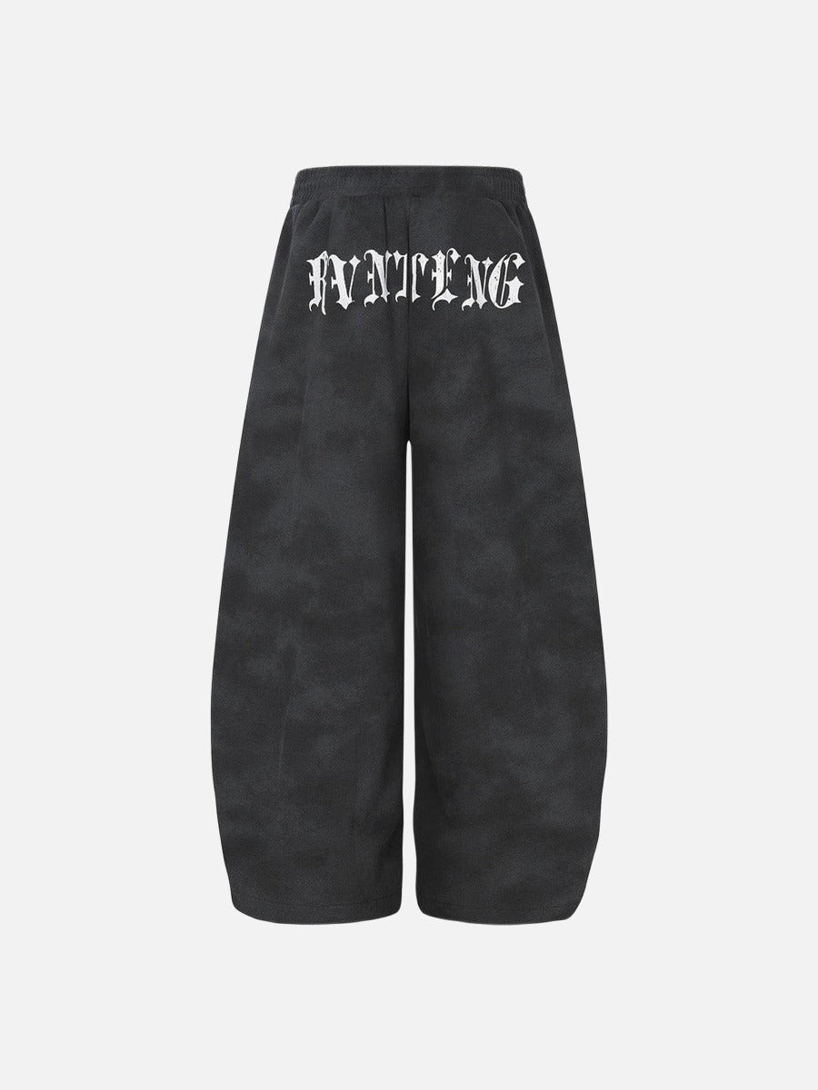 Gothic Tie-Dye Baggy Pants