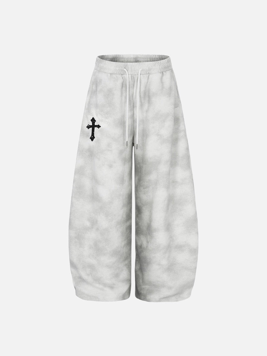 Gothic Tie-Dye Baggy Pants