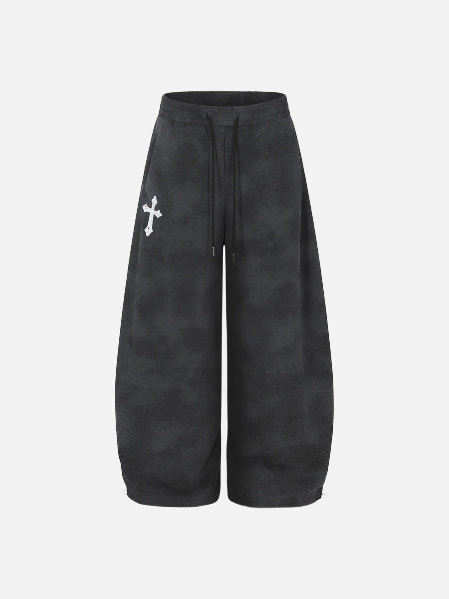 Gothic Tie-Dye Baggy Pants
