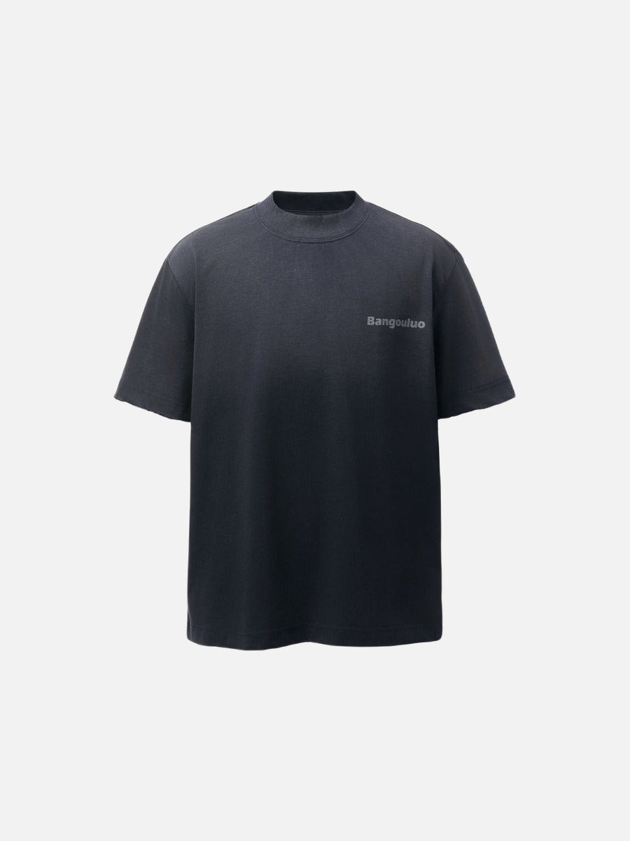 Camiseta extragrande con gráfico degradado