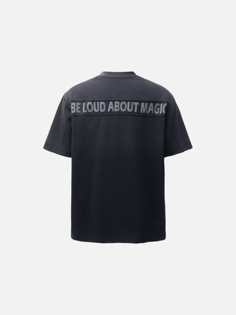 Camiseta extragrande con gráfico degradado