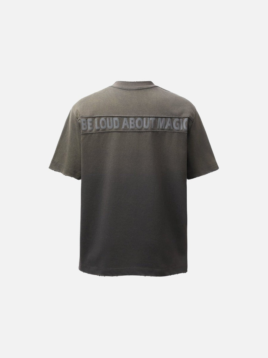 Camiseta extragrande con gráfico degradado