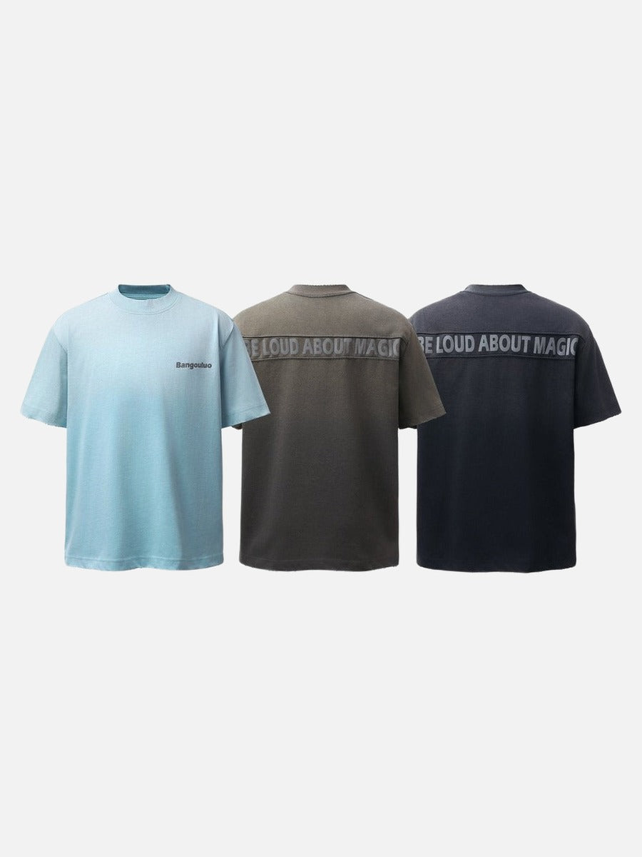 Camiseta extragrande con gráfico degradado