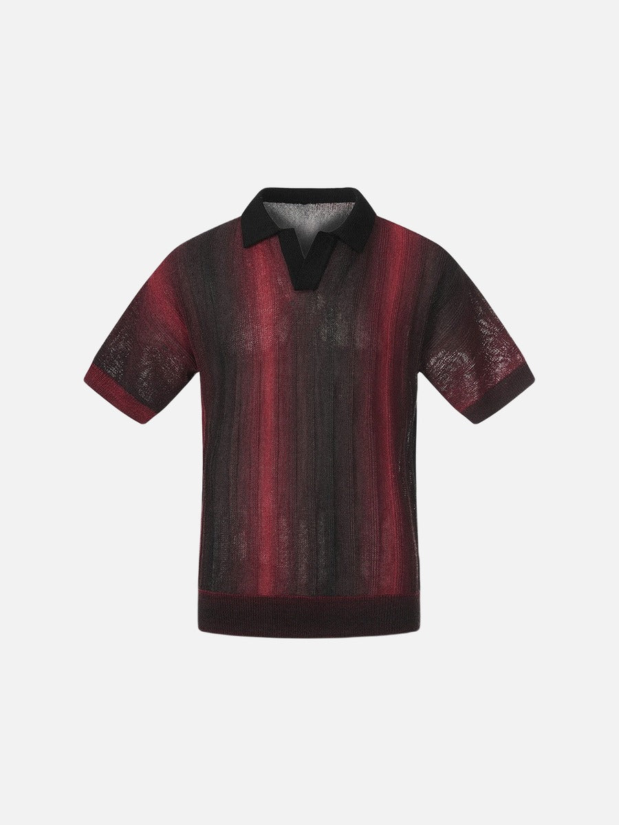 Polo de punto degradado - Manga corta