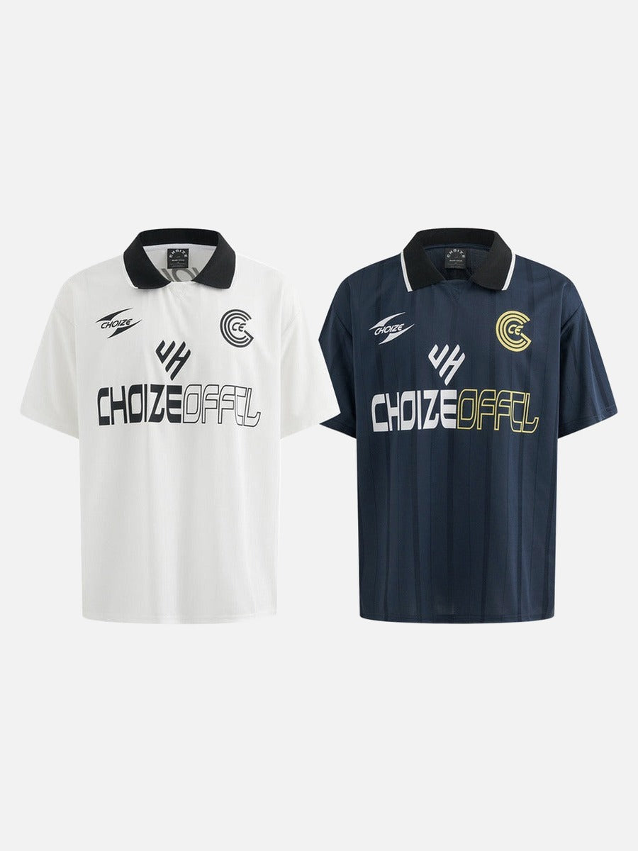 Playera polo gráfica con estampados llamativos