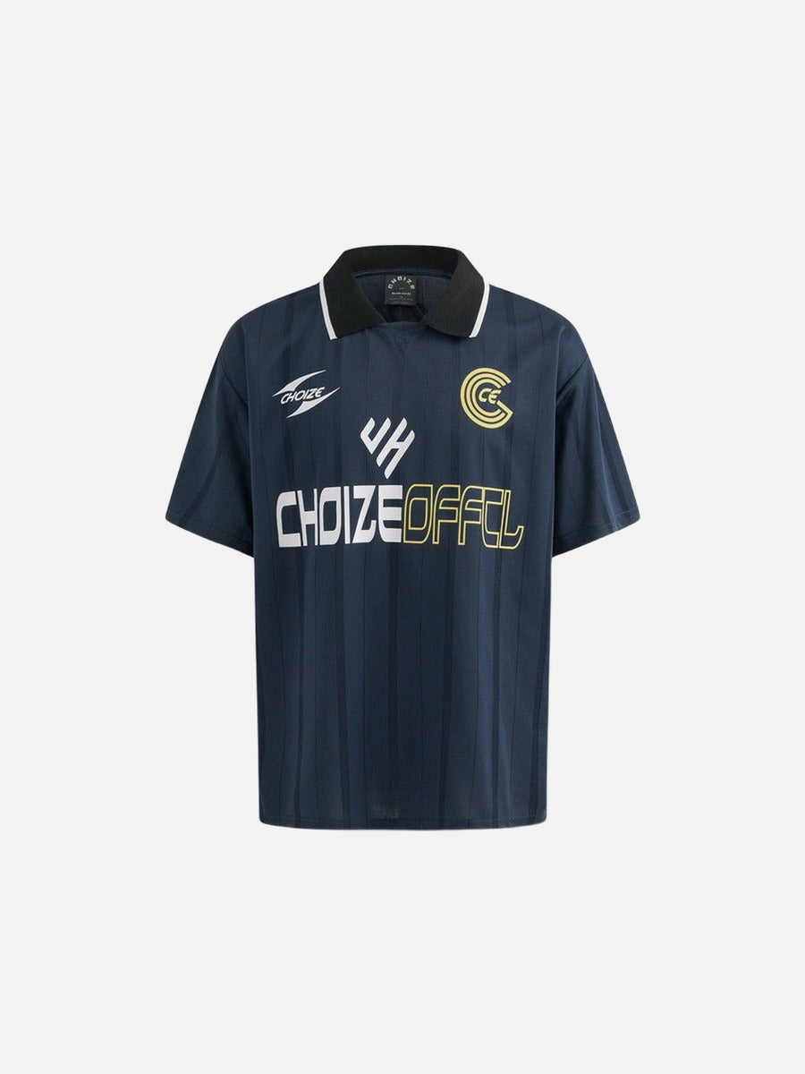 Playera polo gráfica con estampados llamativos