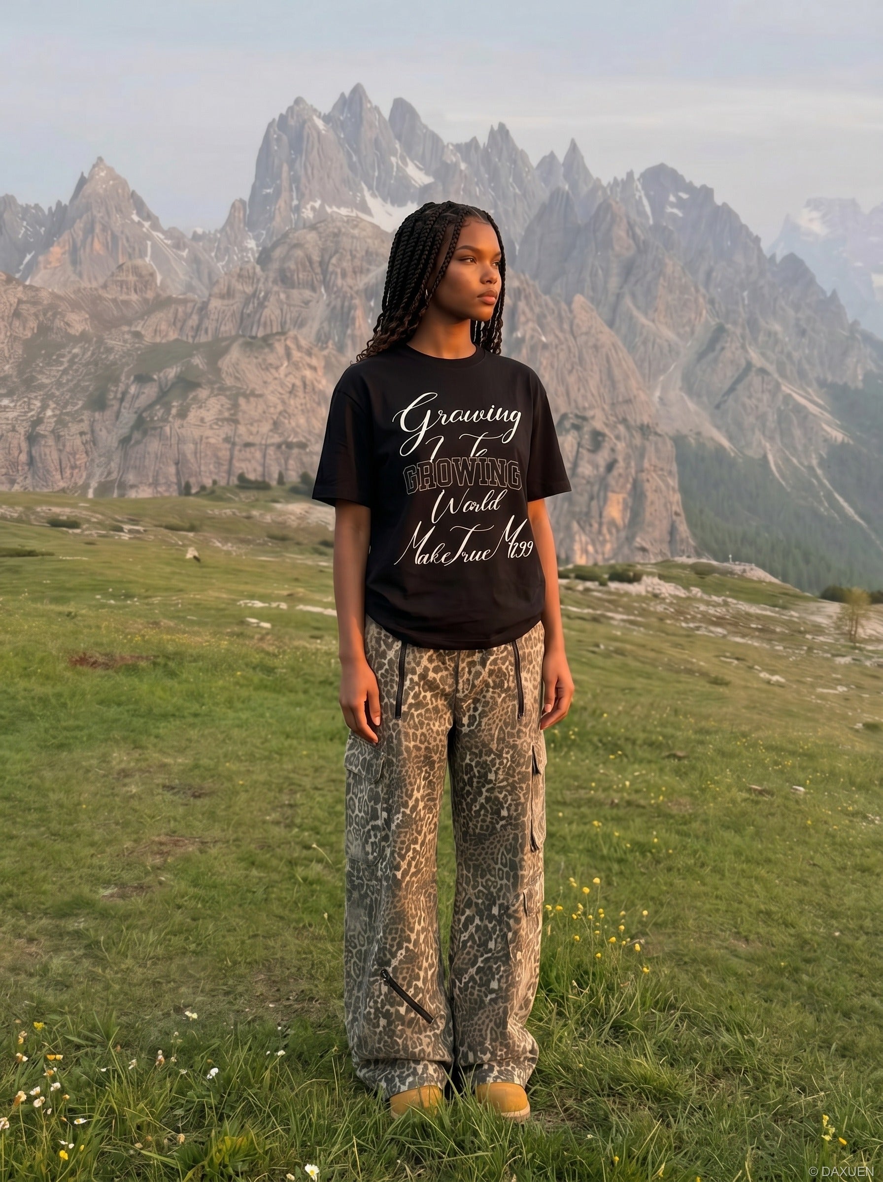 Camiseta Gráfica Growing Script