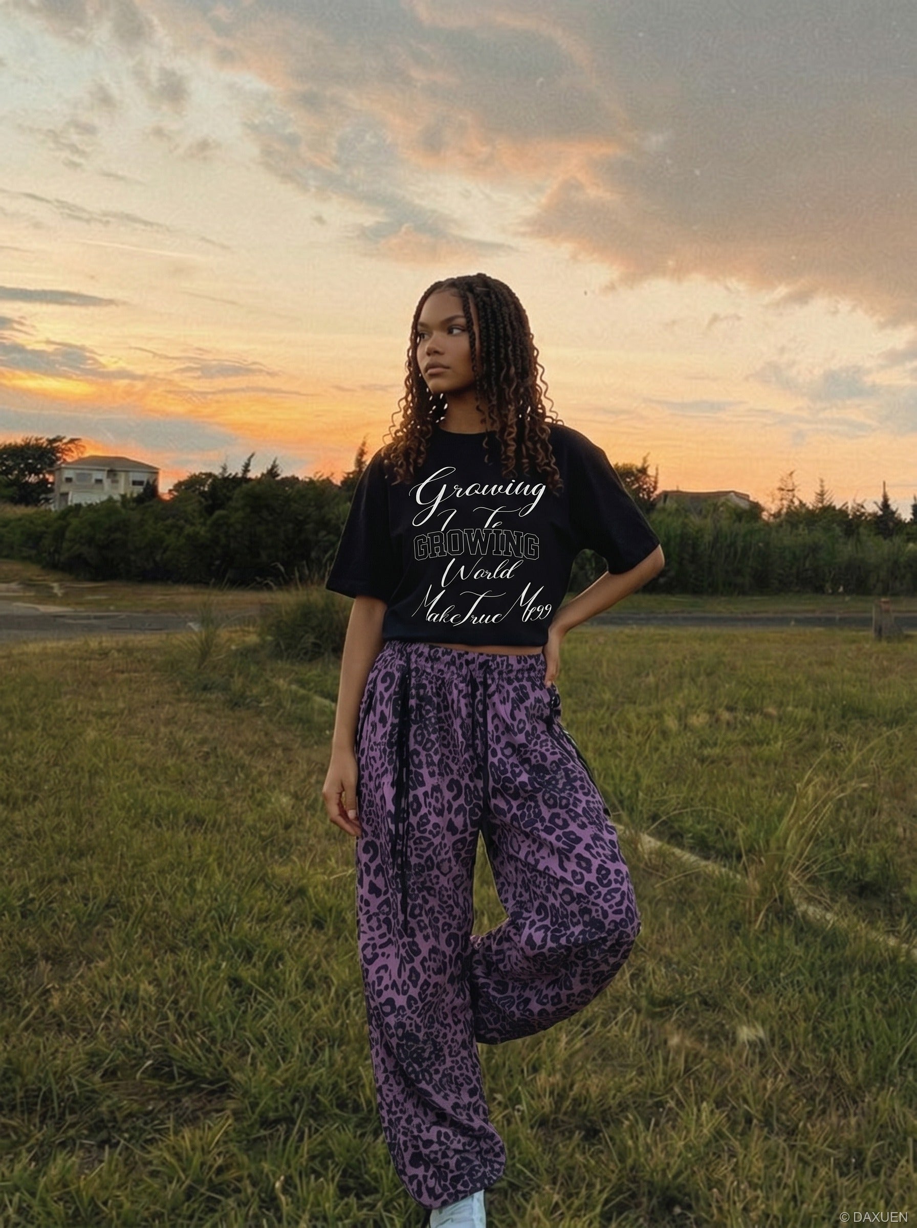 Camiseta Gráfica Growing Script