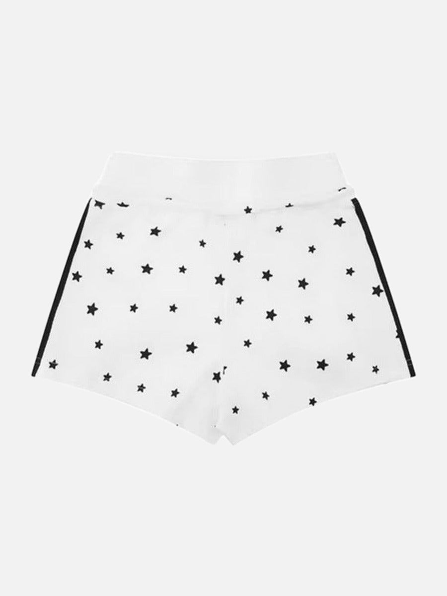 Shorts de descanso de talle alto con estampado de estrellas