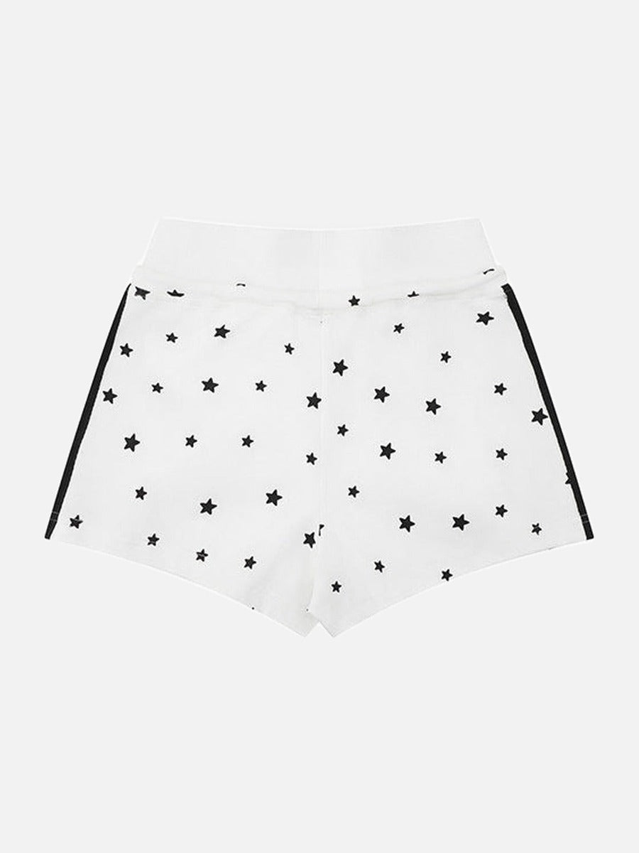 Shorts de descanso de talle alto con estampado de estrellas