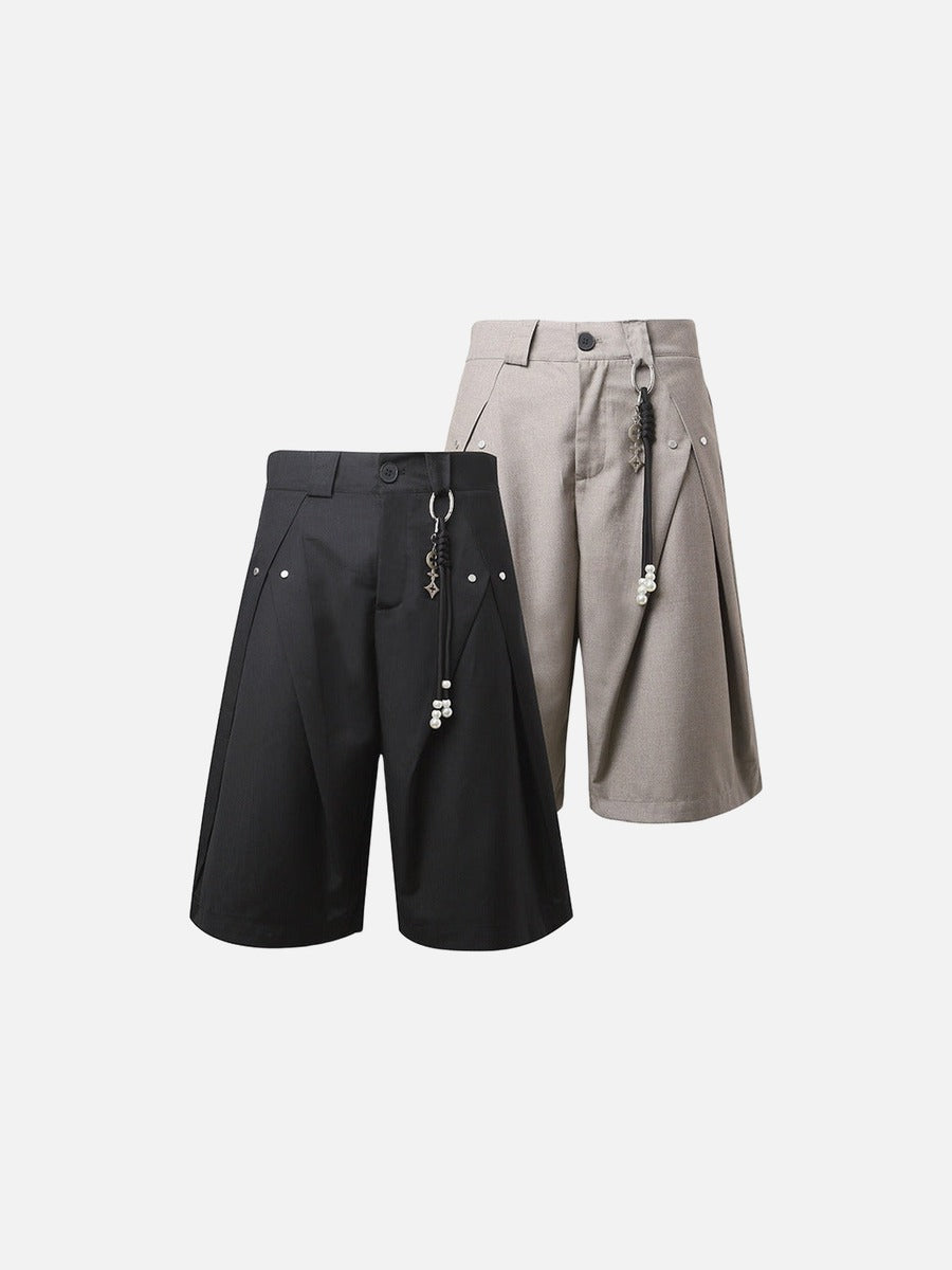 Pantalones cortos de cintura alta y pierna ancha