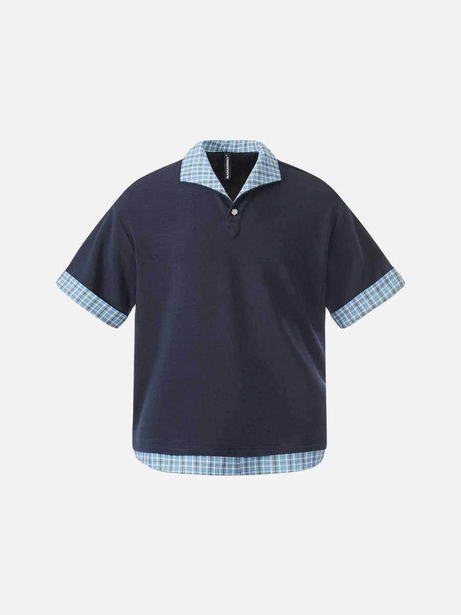 Polo para hombre con efecto doble capa