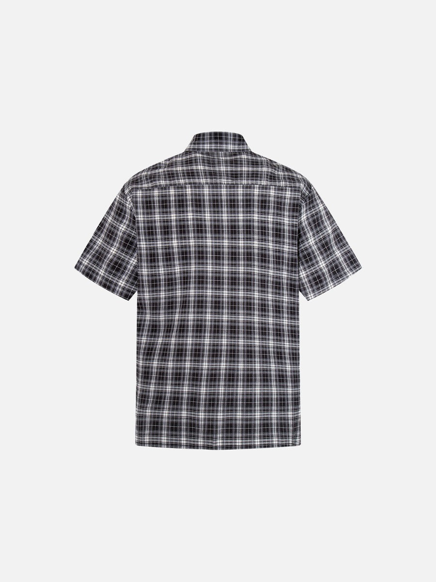 Camisa a cuadros con botones - Manga corta