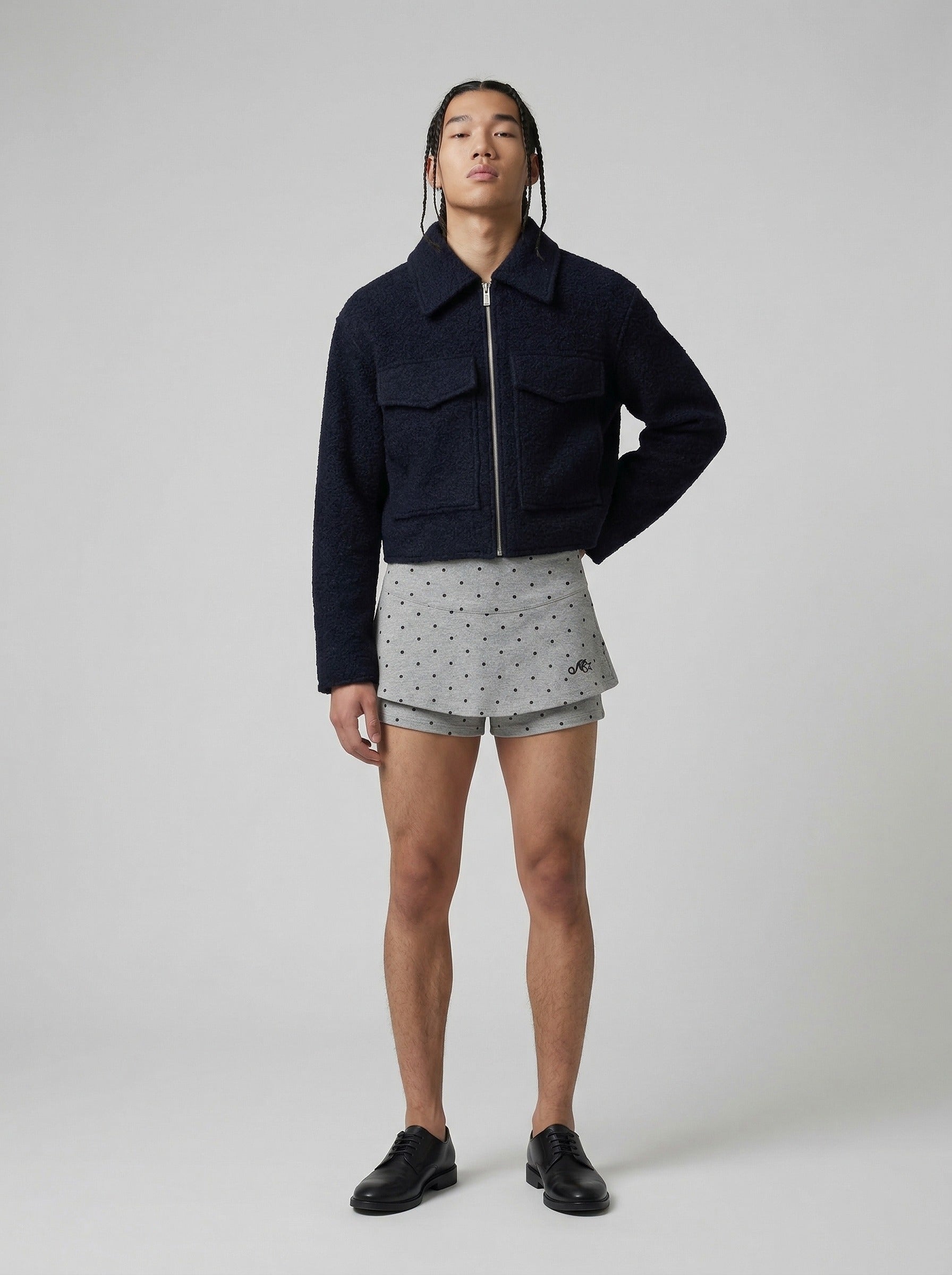 Polka Dot Skort with Fitted Shorts