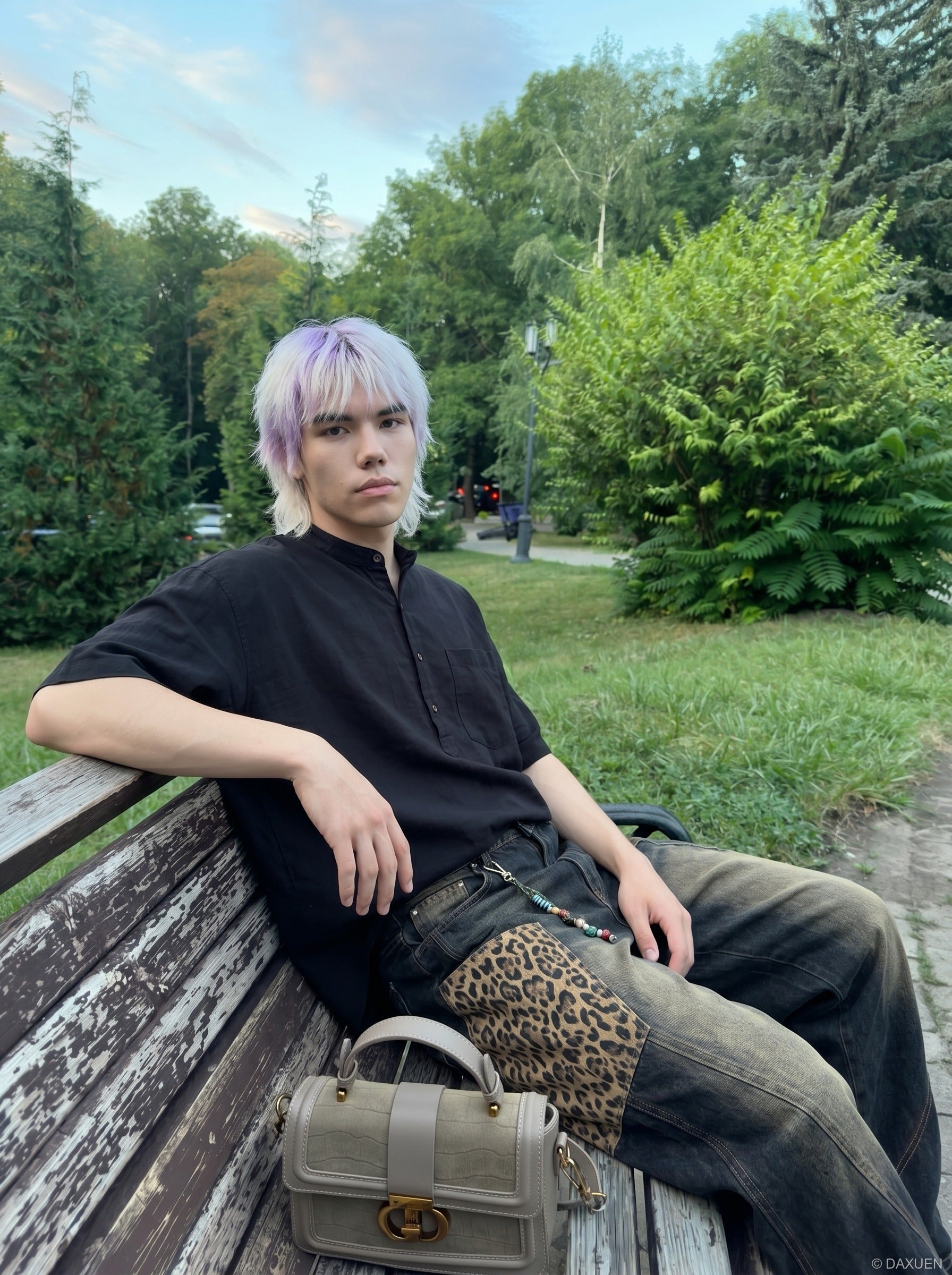 Camisa Punk de Manga Corta