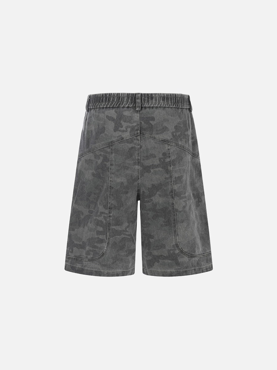 Pantalones cortos de camuflaje de ajuste relajado