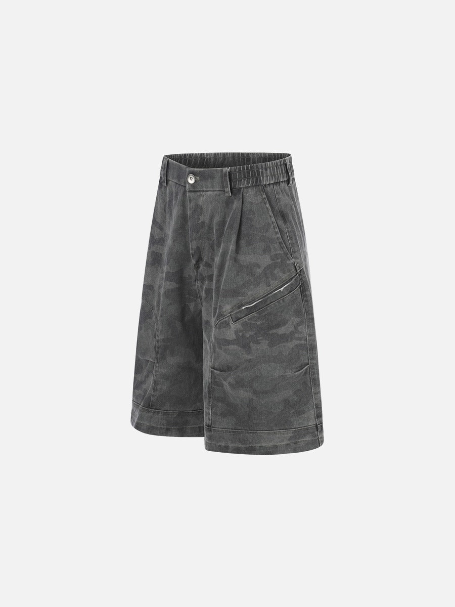 Pantalones cortos de camuflaje de ajuste relajado