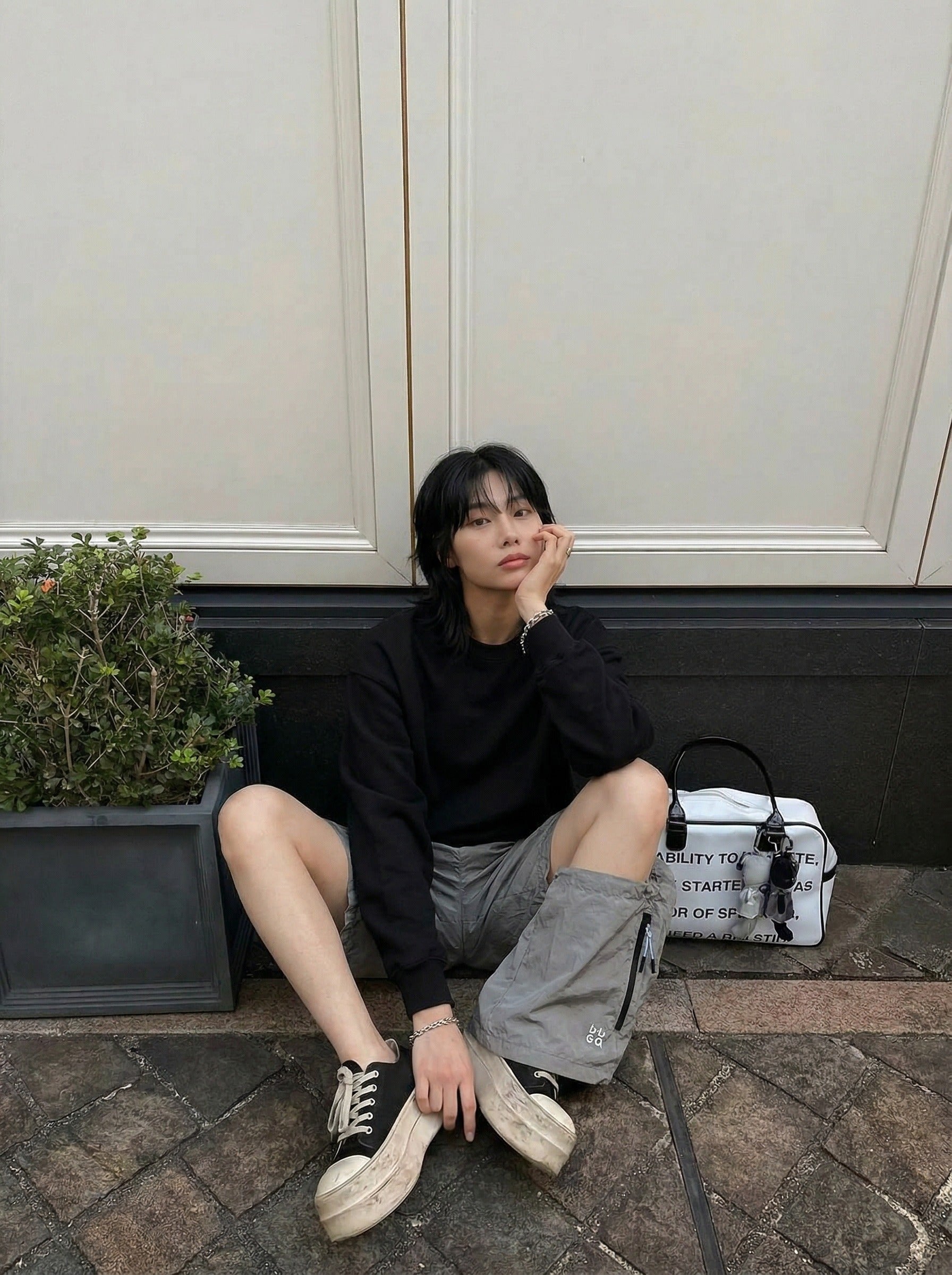 Relaxed-Fit Texture Shorts - Casual