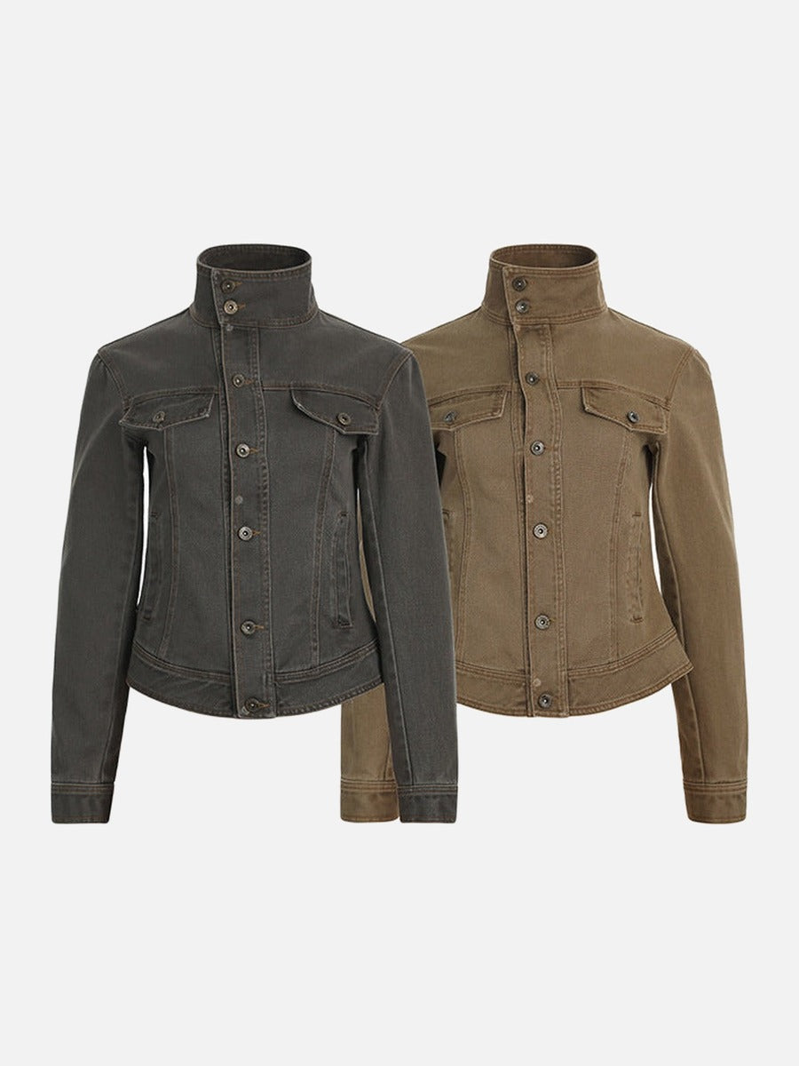 Chaqueta corta estilo retro