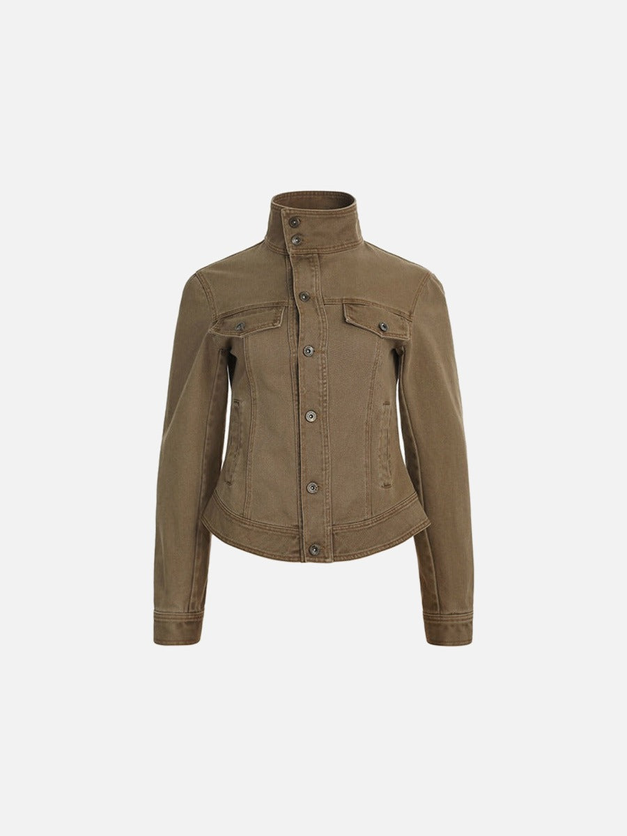 Chaqueta corta estilo retro
