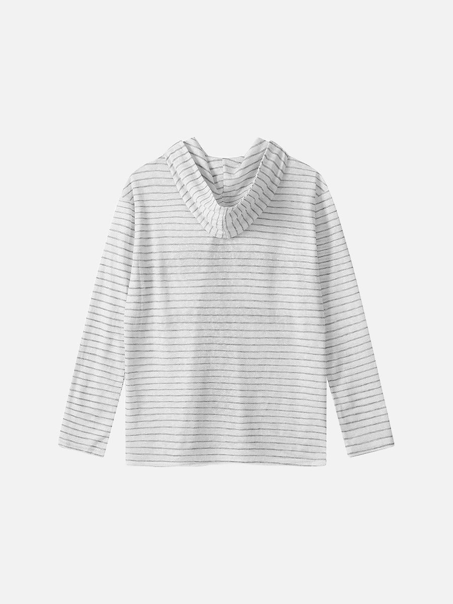 Camiseta con capucha a rayas Seventh September
