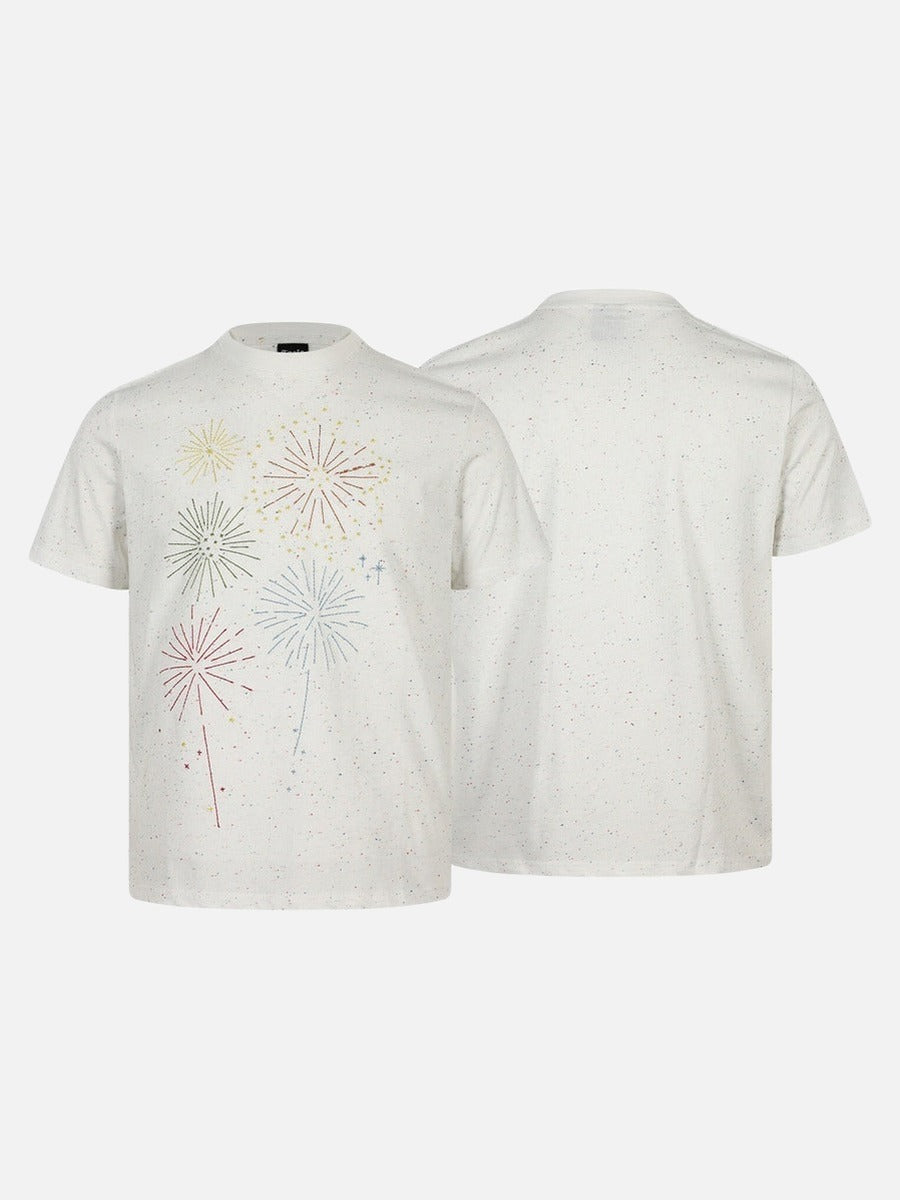 Camiseta de manga corta Fuegos Artificiales Salpicados