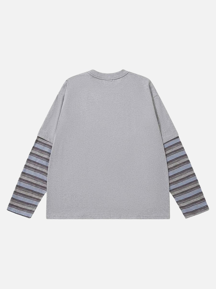 Camiseta con cuello redondo y gráfico de estrellas
