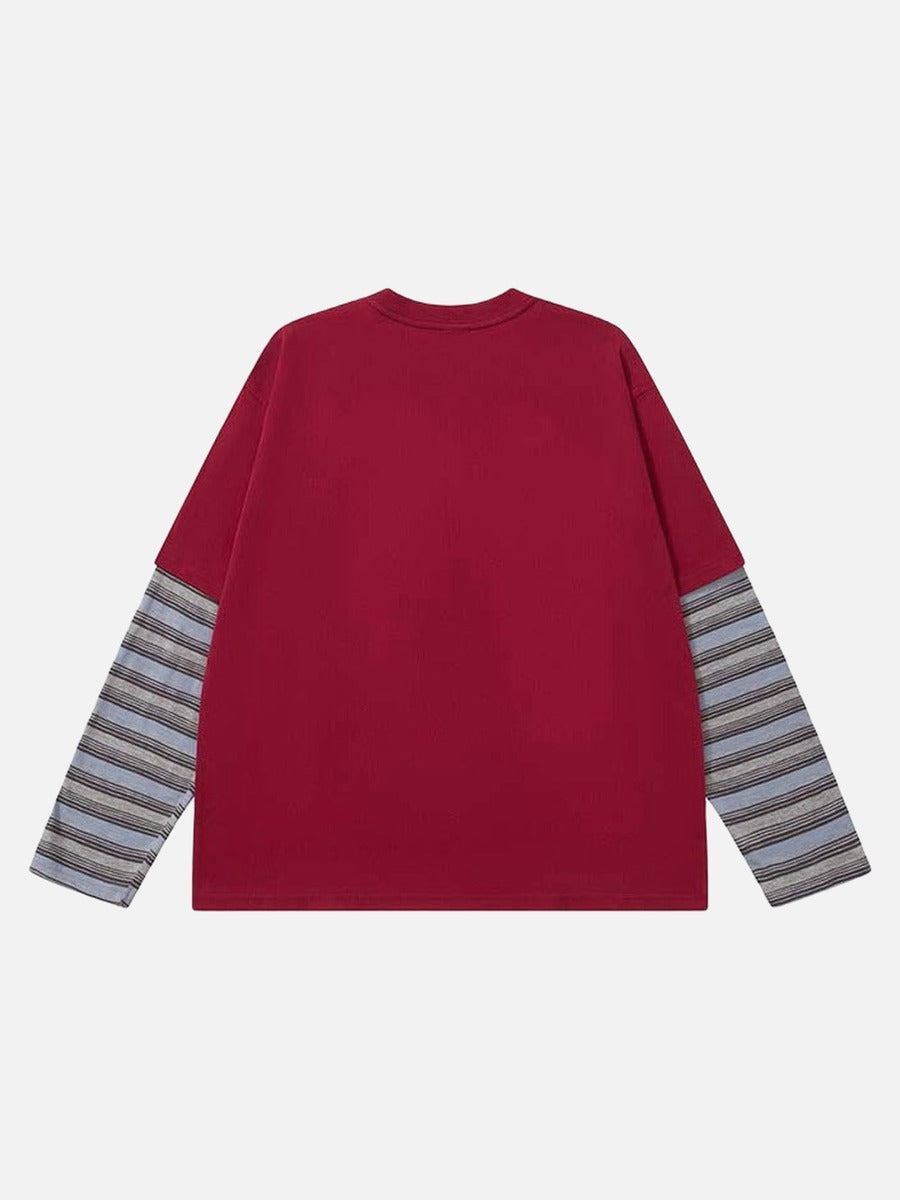 Camiseta con cuello redondo y gráfico de estrellas