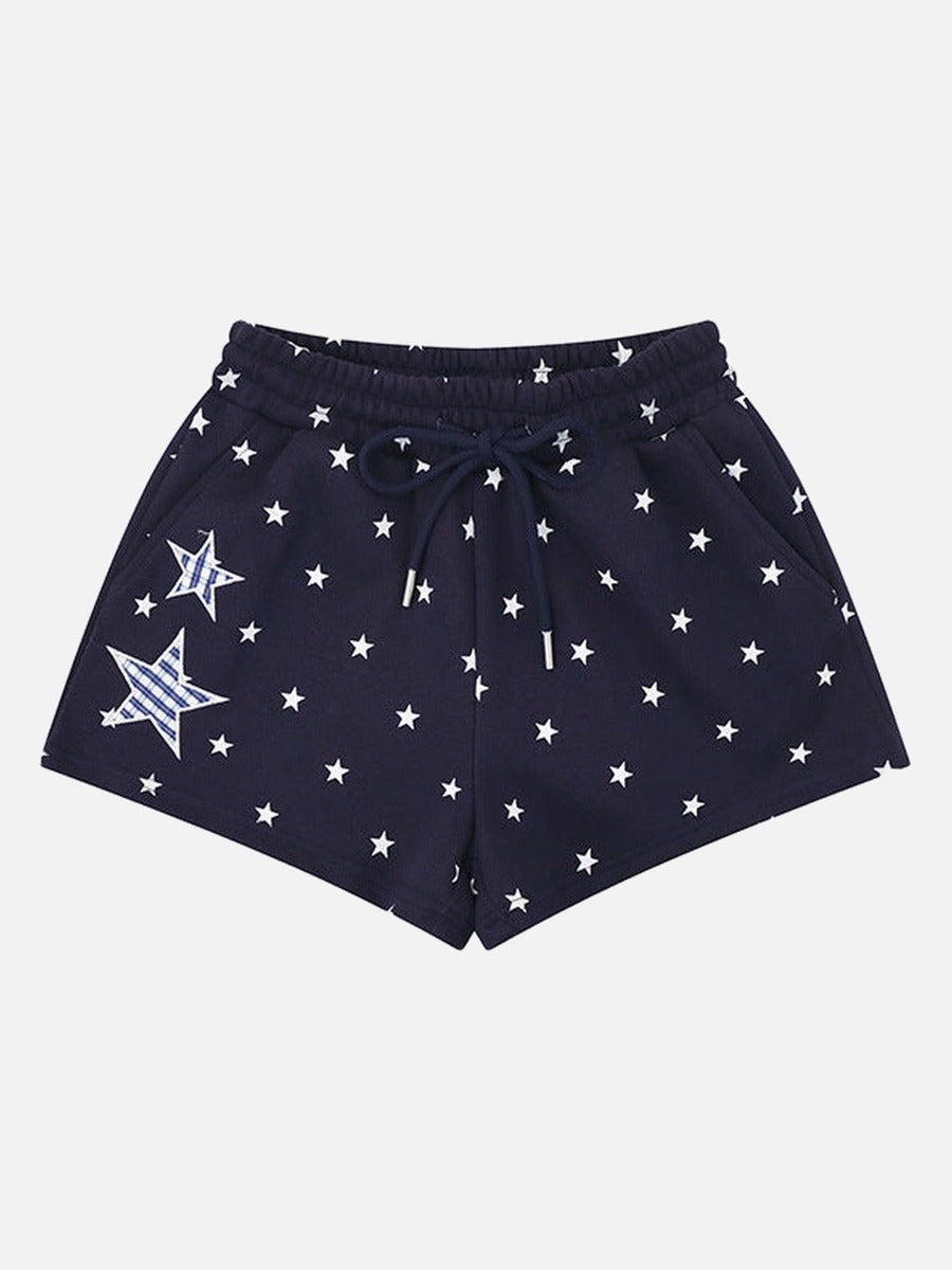 Star-Studded Casual Shorts for Women