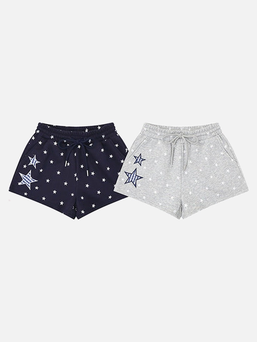 Star-Studded Casual Shorts for Women