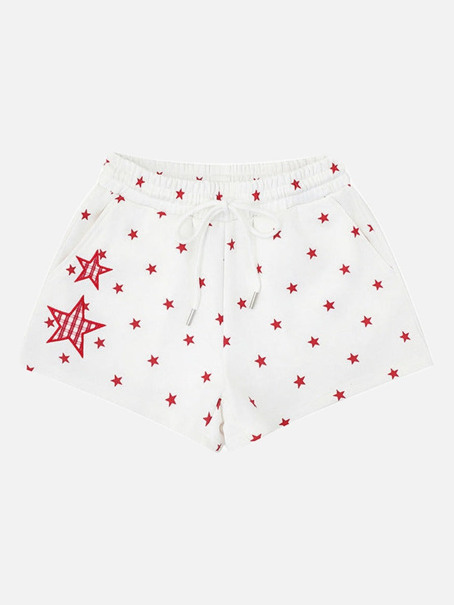 Star-Studded Casual Shorts for Women