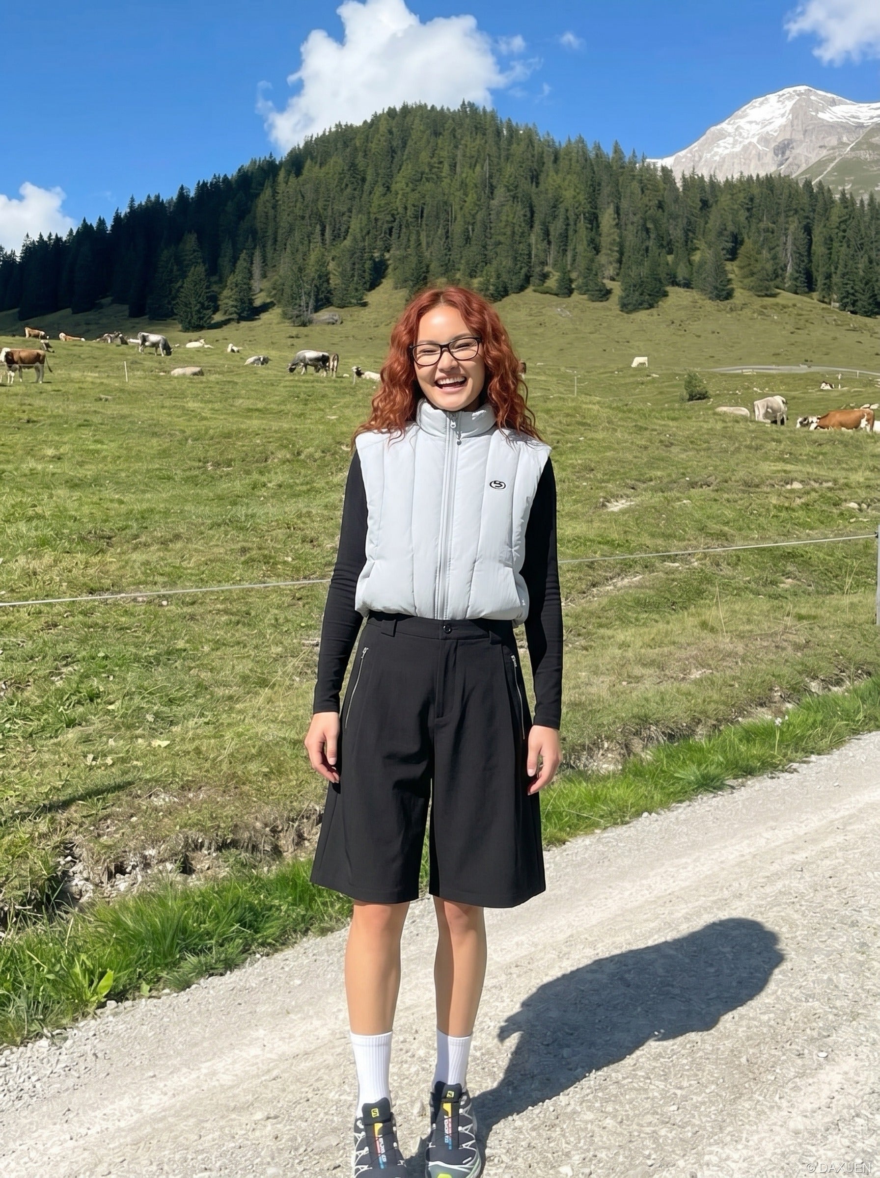 Pantalones cortos sastre de pernera ancha con detalle de cremallera