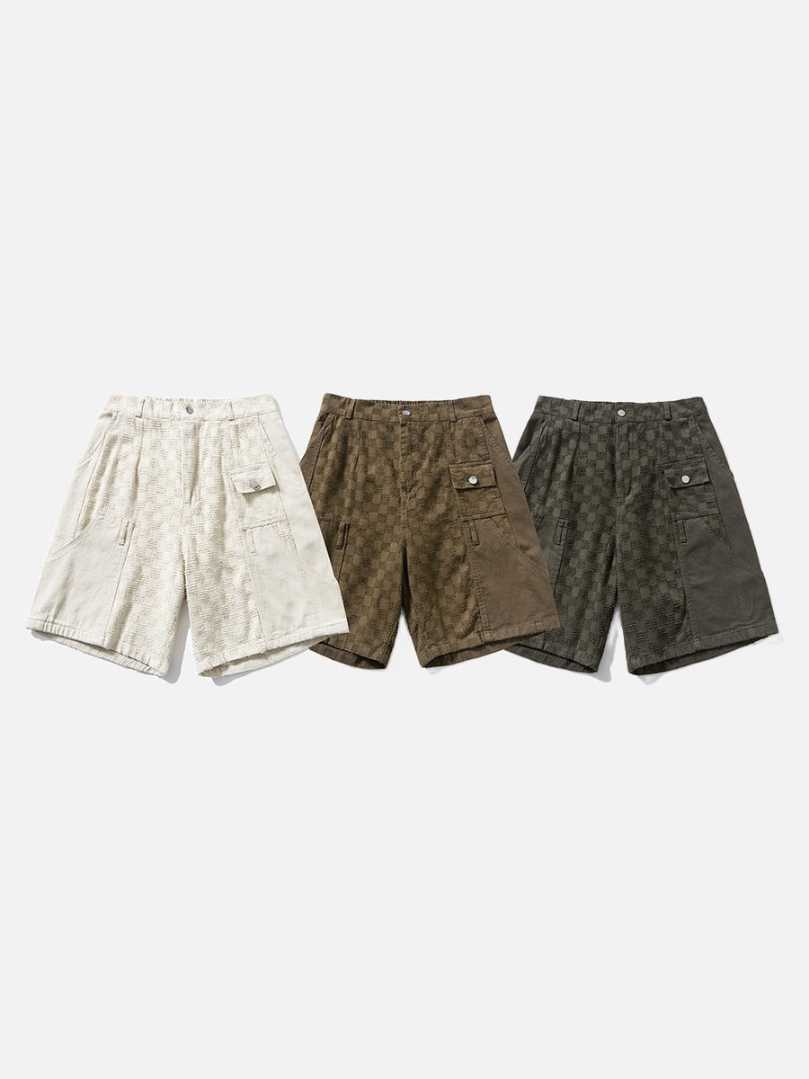 Textured Cargo Shorts for Street Style