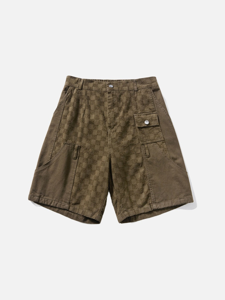 Textured Cargo Shorts for Street Style