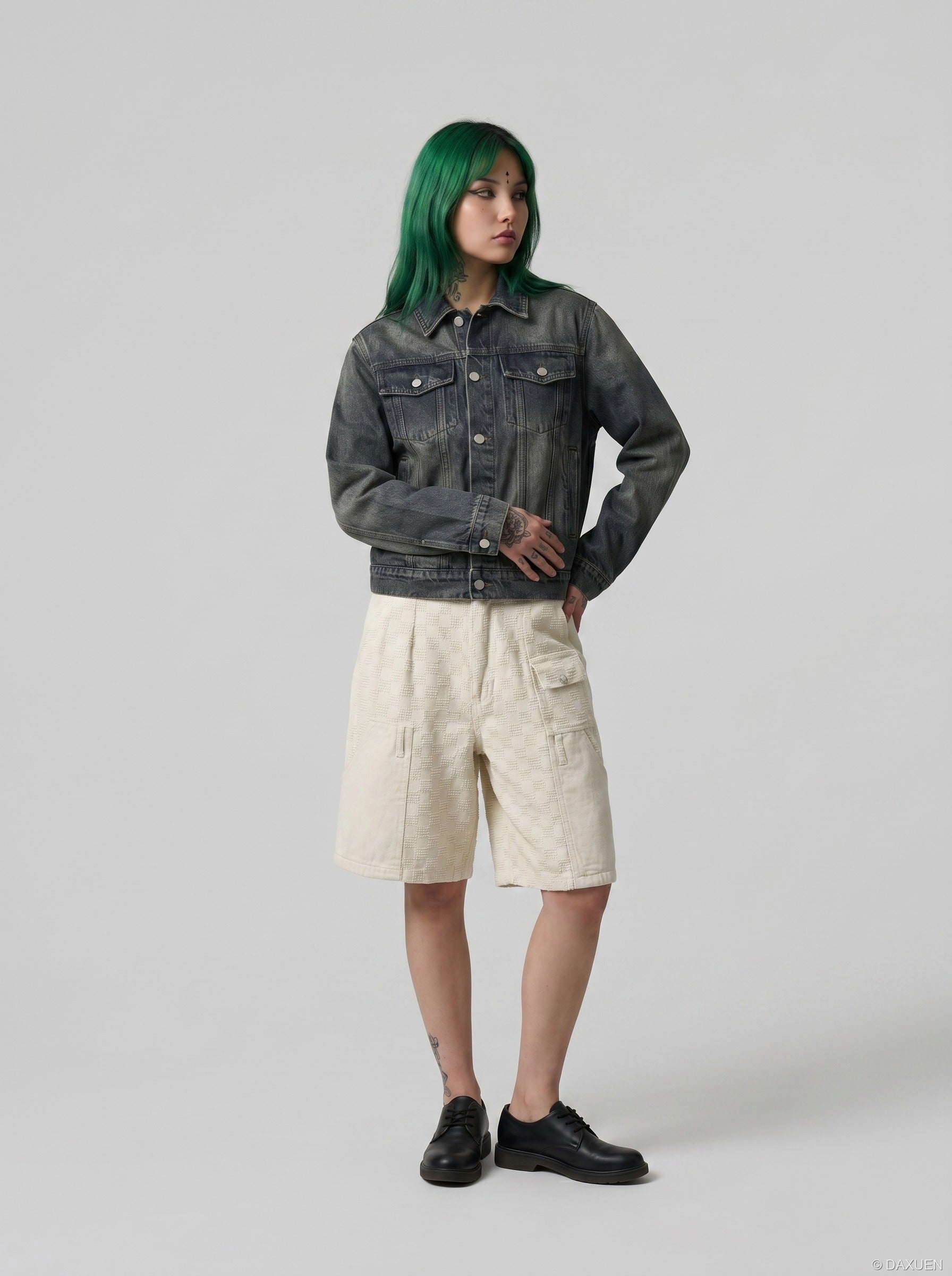 Textured Cargo Shorts for Street Style