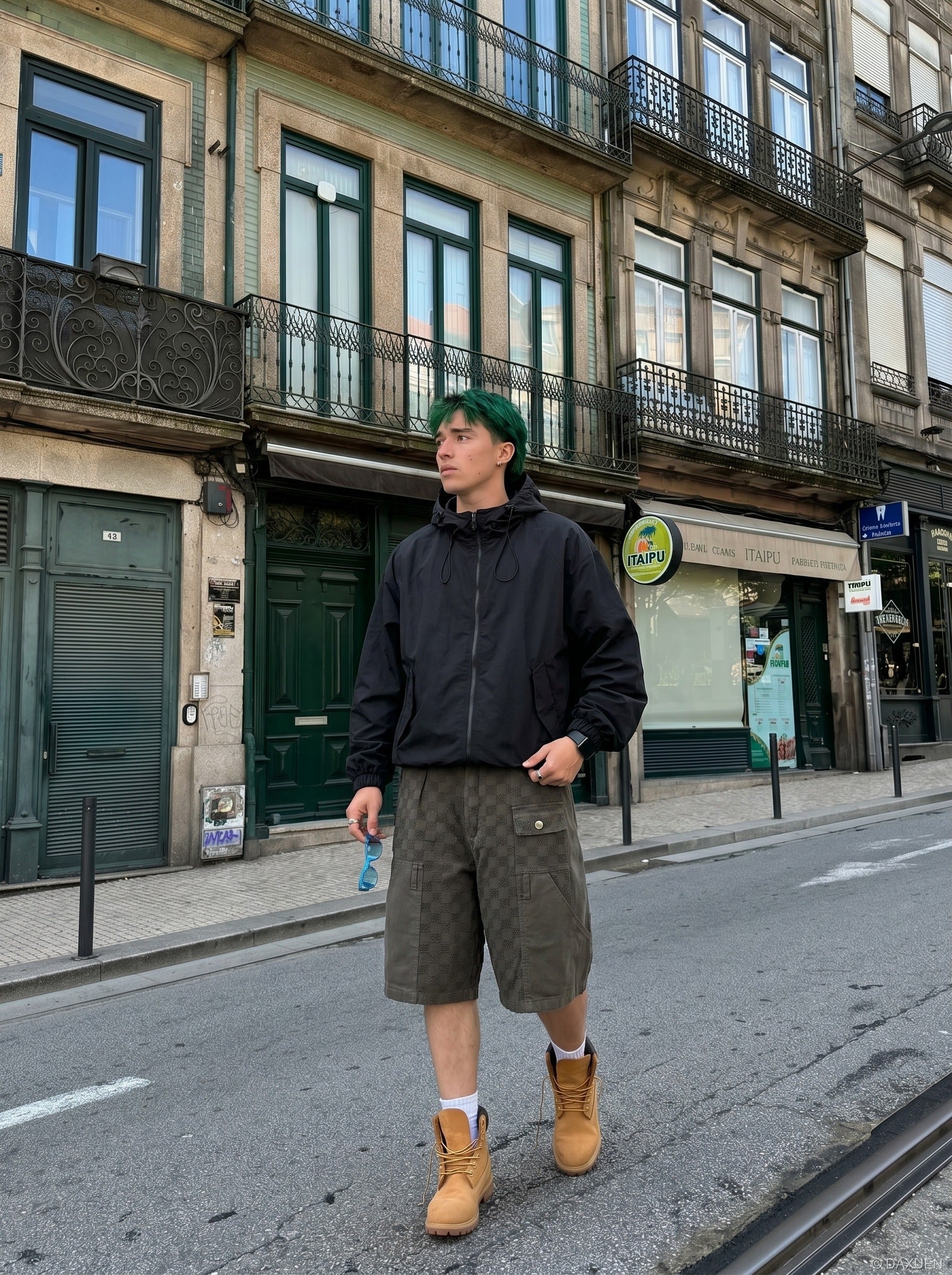 Textured Cargo Shorts for Street Style