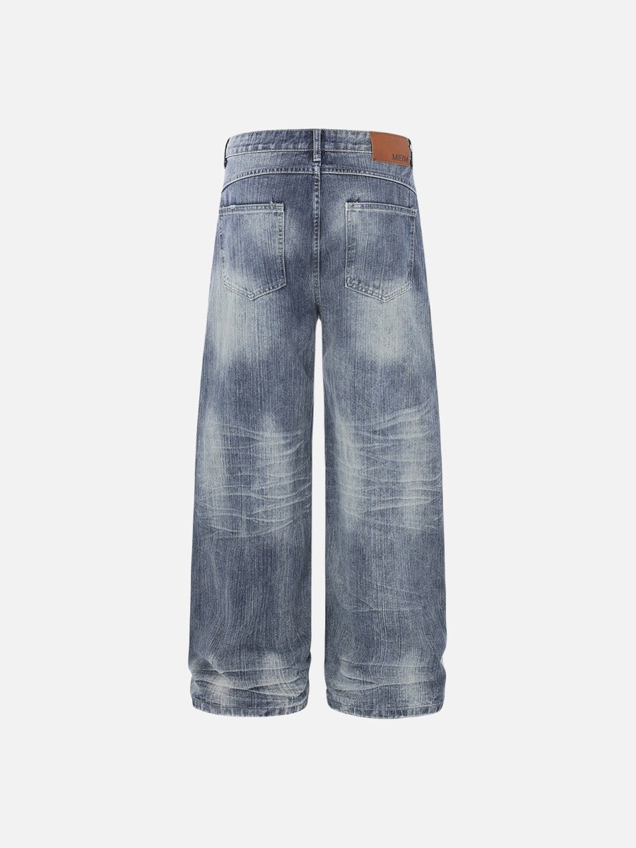 Vintage Vibe Wide-Leg Denim Jeans