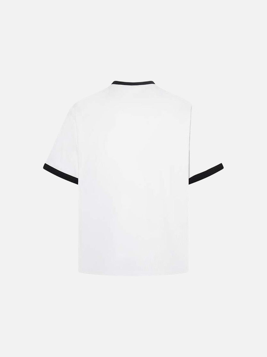 Camiseta Gráfica de Punto Waffle