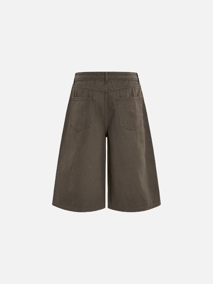 Pantalones cropped de pierna ancha para hombre