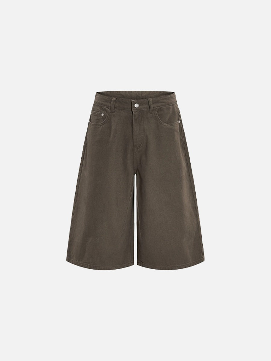 Pantalones cropped de pierna ancha para hombre