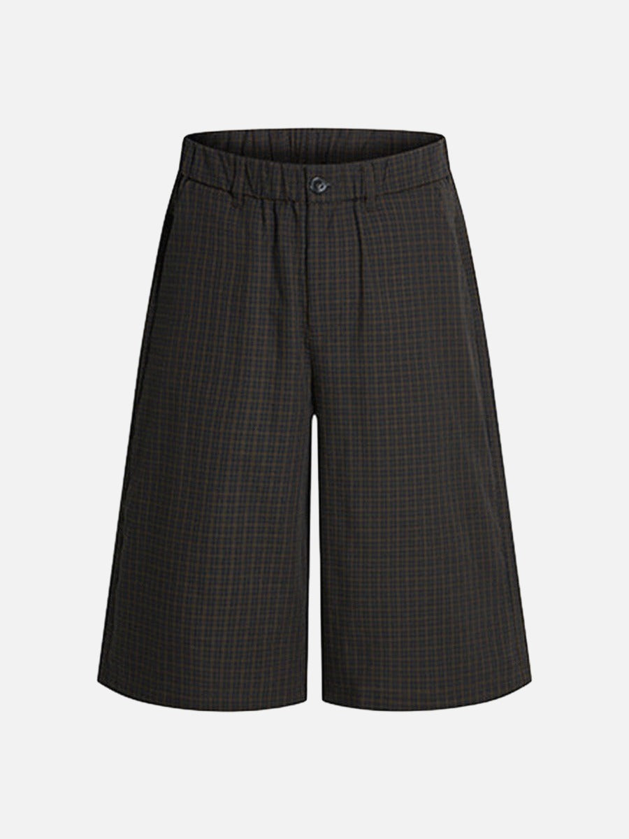 Pantalones Culotte Anchos de Cuadros
